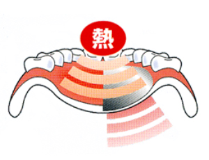 温かいお食事などの温度を感じます
